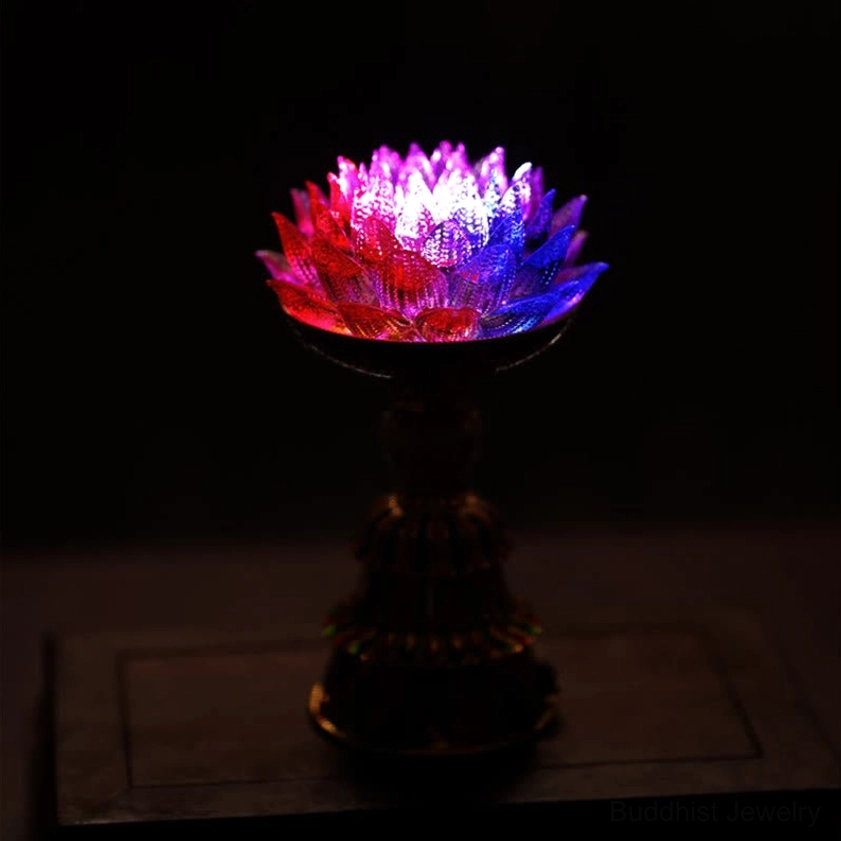 Liuli lotus lamp ambient lighting for mindfulness and inner peace