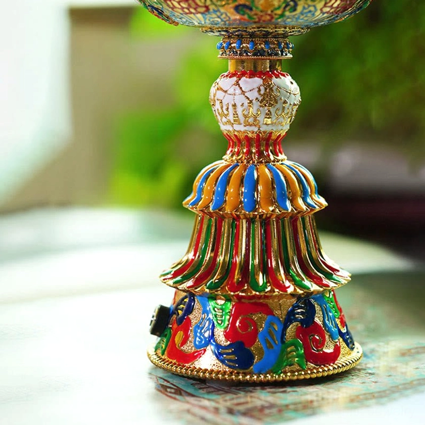 Liuli glass lotus lamp purity harmony and fortune symbolism explained