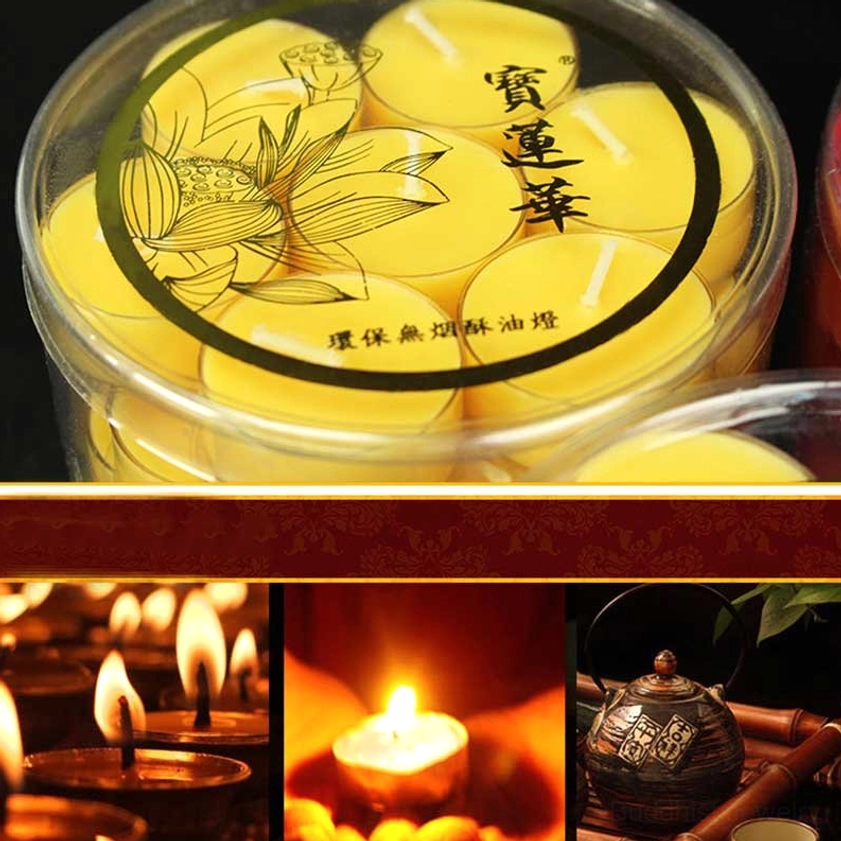 Size comparison between single-cup and multi-cup lotus candle holders on neutral background showing scale and dimensions