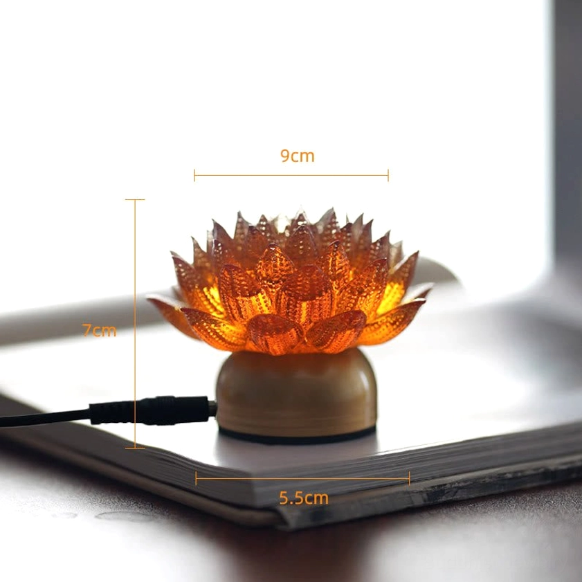 Lotus glass art decoration, multiple color options available, spiritual home accent