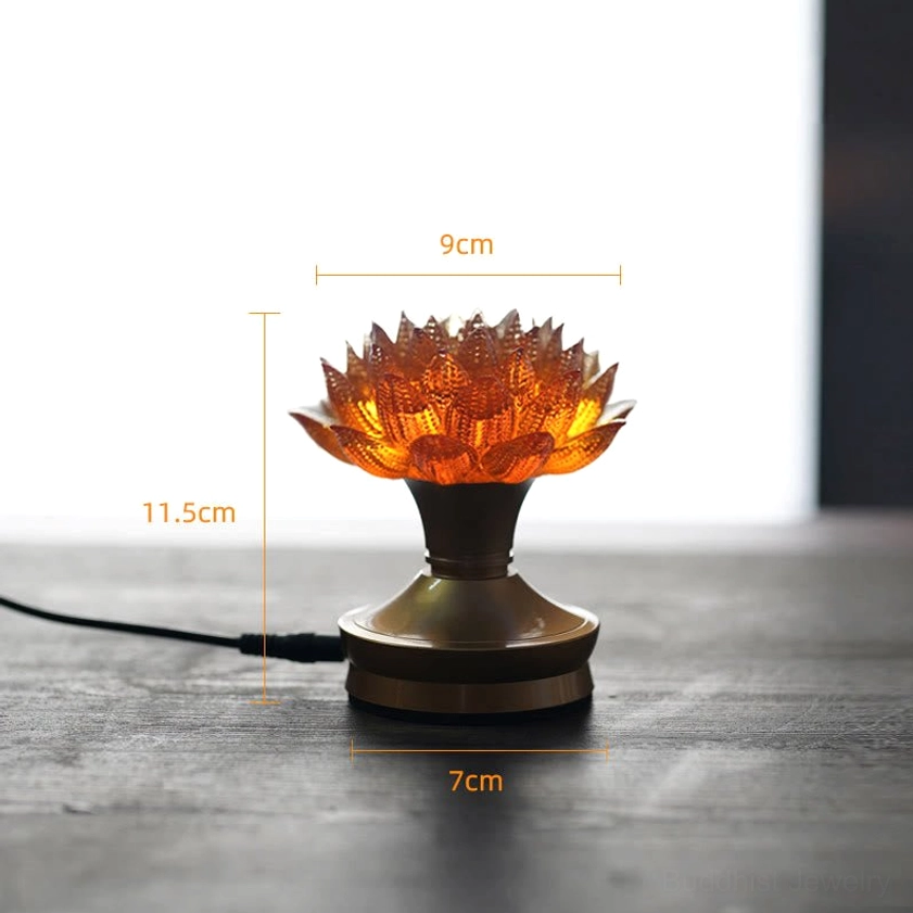 Lotus illuminated night light, meditation focal point, spiritual wellness home décor