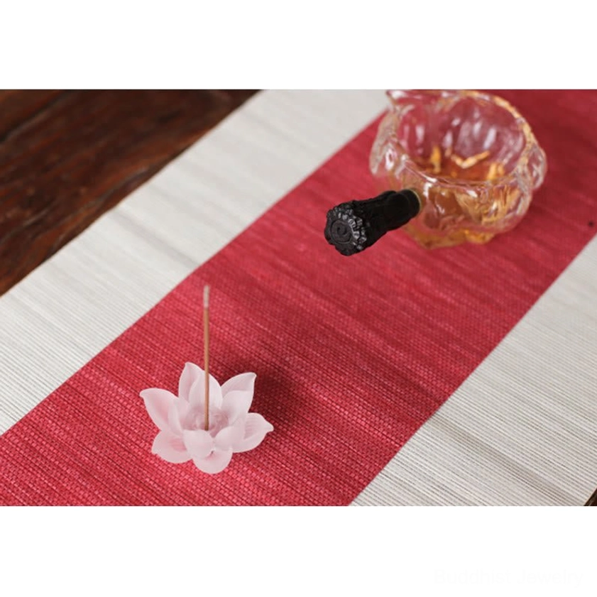 Frosted lotus incense holder spa wellness center therapeutic atmosphere creation