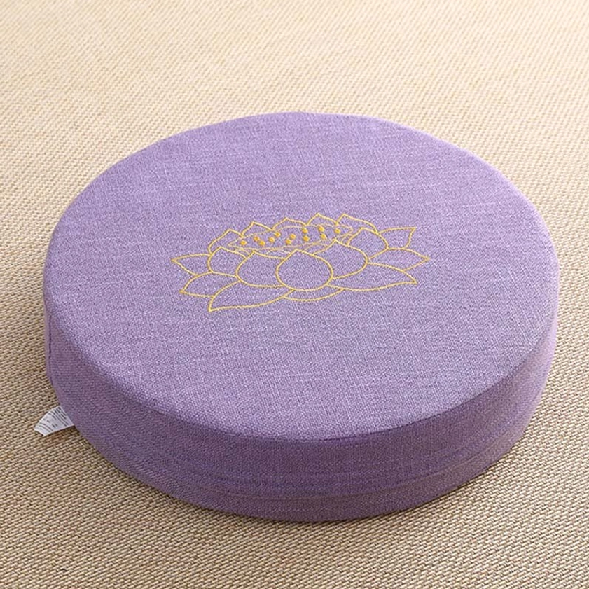 Round floor meditation pillow multiple color options home yoga space altar décor