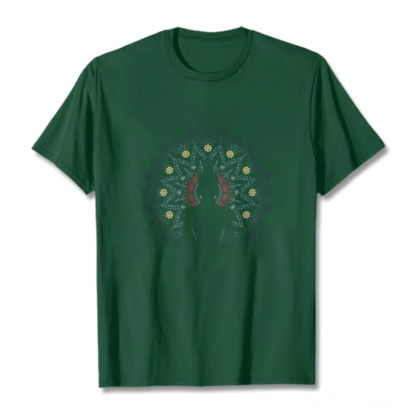 Unisex mandala Buddha spiritual graphic tee comfortable everyday wear meditation style