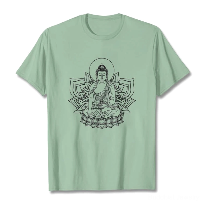 Medicine Buddha healing t-shirt unisex fit layering streetwear style combination