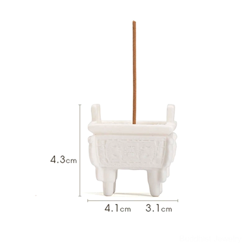 Handmade ceramic incense burner perfect for daily meditation and mindfulness practice with natural surface finish