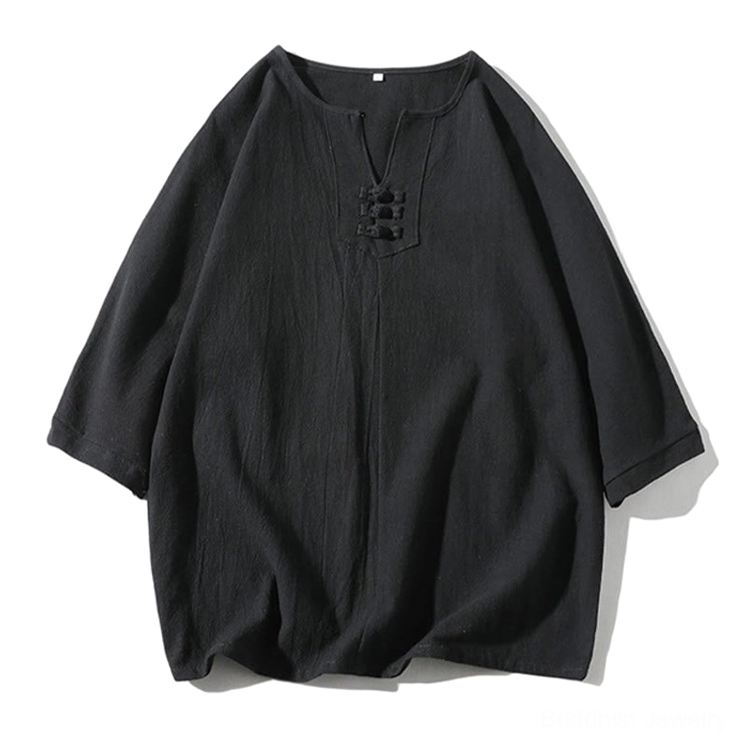 Meditation clothing layered styling - how to wear spiritual linen set