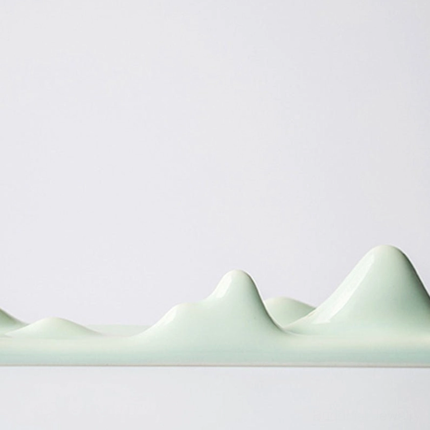 Mountain peak incense burner for meditation room and yoga studio sanctuary space