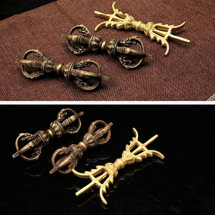 Handmade meditation vajra dorje for chakra balancing, energy work, and spiritual practice with authentic materials