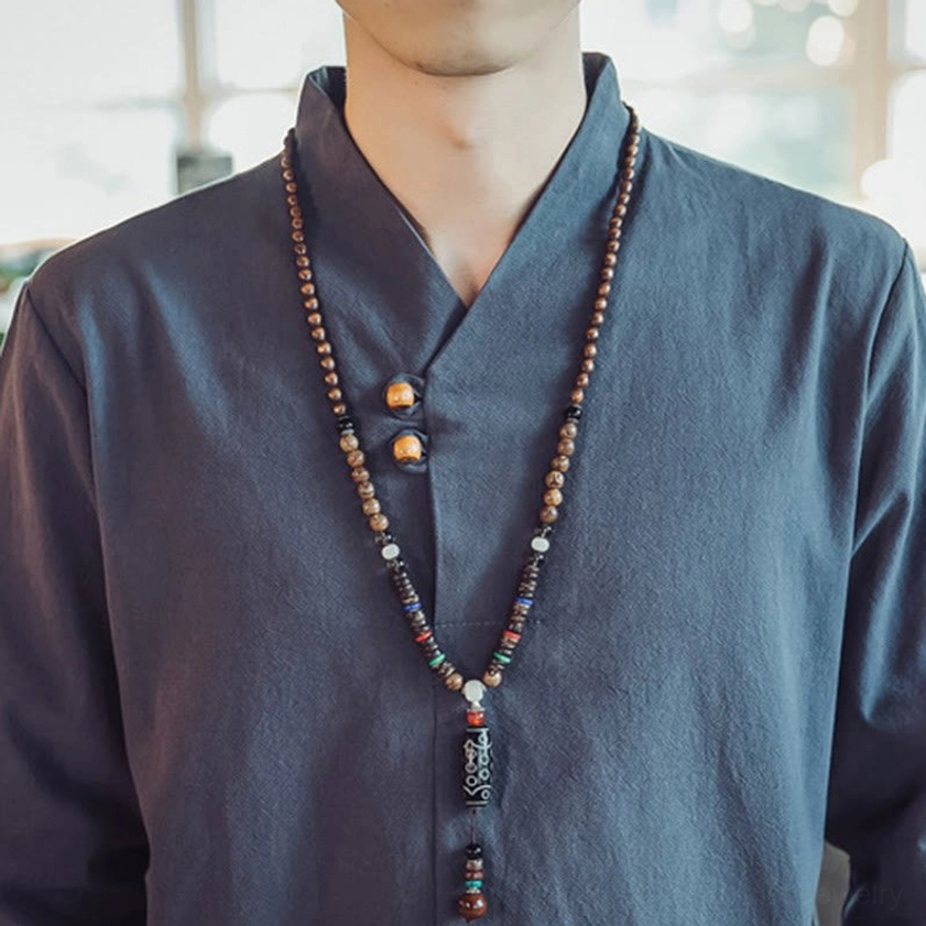 Men's linen meditation outfit handcrafted by master artisans