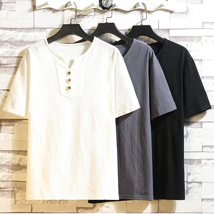 Buddhist meditation wear henley shirt sizing - men's XL 2XL 3XL 4XL 5XL size guide
