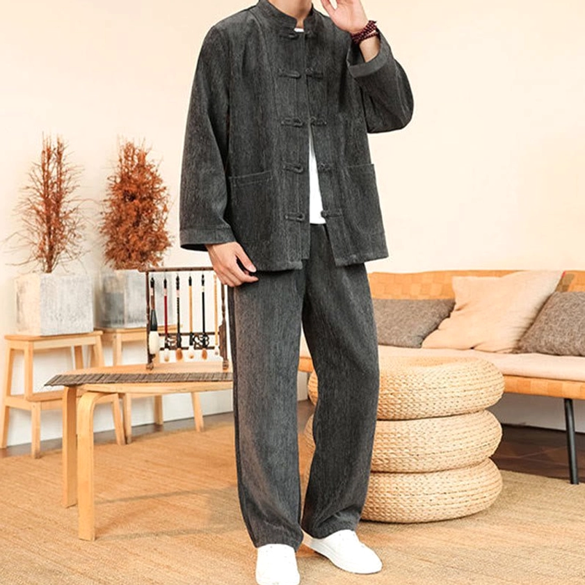 Men's corduroy Tang suit casual wear style full display