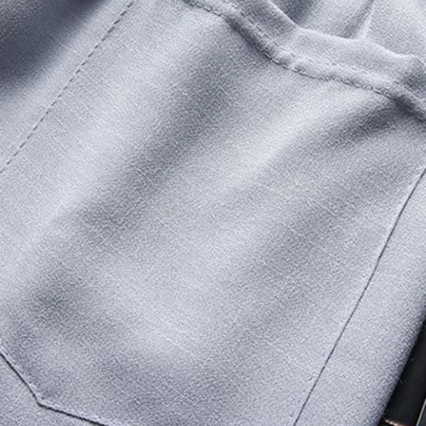 Men's Tang suit full length product shot - gray color multiple angles