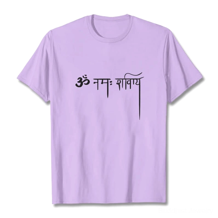 Namah Shivaya Sanskrit t-shirt Buddhist Hindu spiritual symbol tee