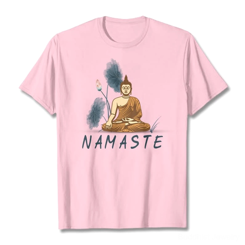 Namaste Buddha Lotus T-Shirt size S, M, L, XL, 2XL available for all body types and preferences