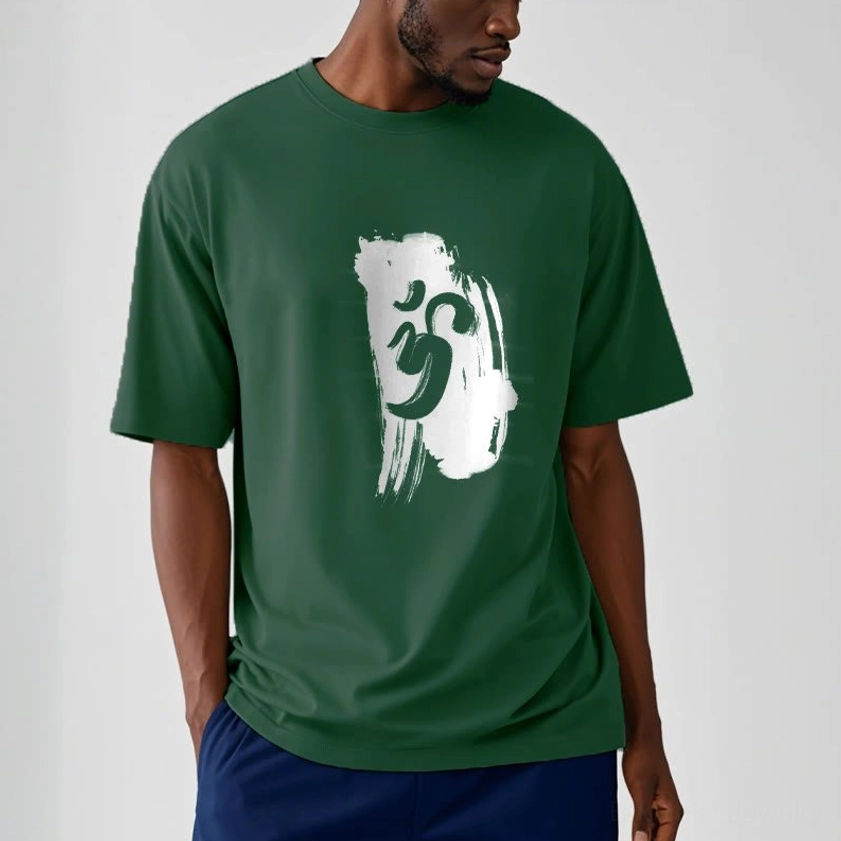 Om Buddhist t-shirt color options displayed showing different available shades