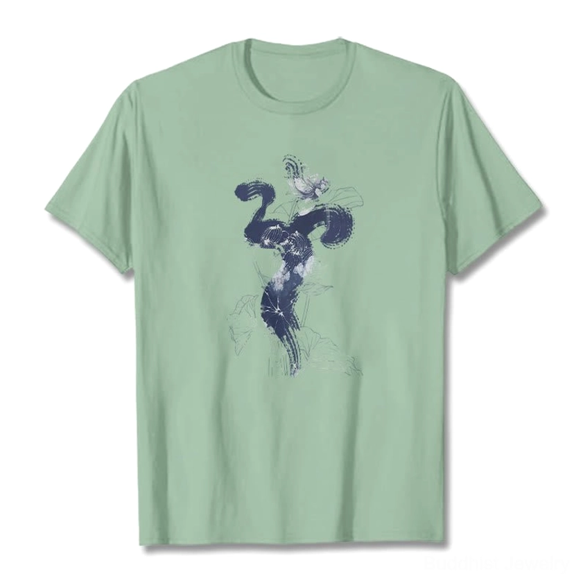 Om lotus flower Buddhist t-shirt eco-friendly natural cotton sustainable spiritual wear