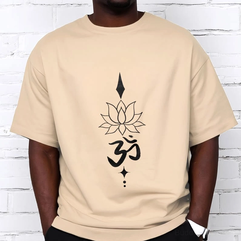 Om lotus buddhist spiritual t-shirt packaging sustainable eco-friendly materials