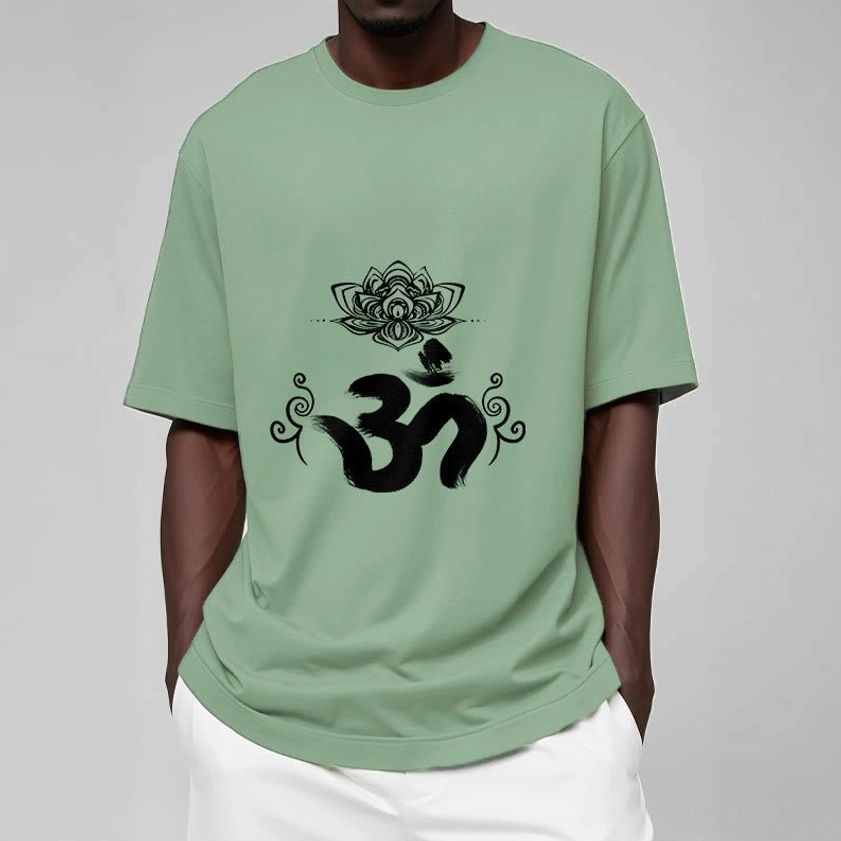 Om lotus Buddhist t-shirt lifestyle wear spiritual graphic tee all colors