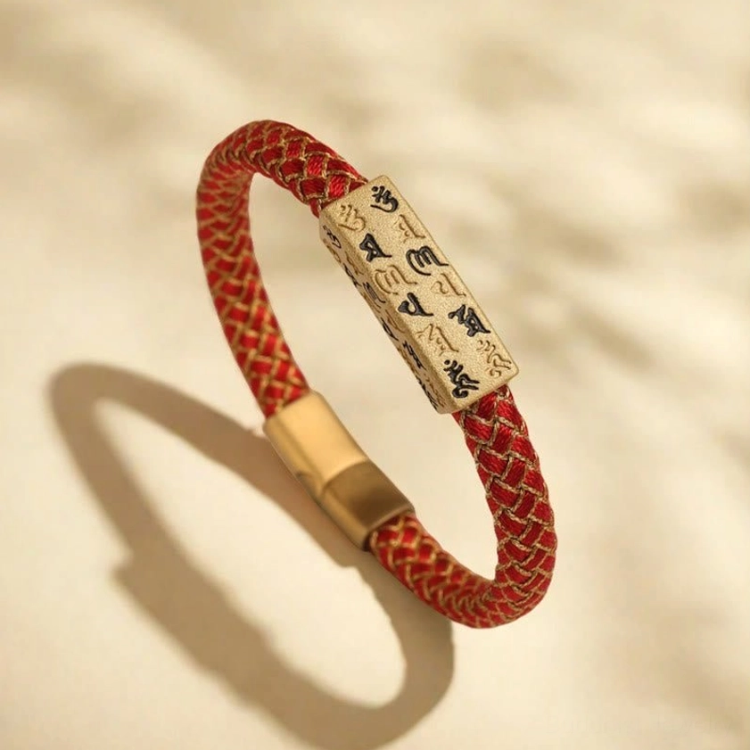 Om Mani Padme Hum Buddhist blessing bracelet meditation mindfulness spiritual tool