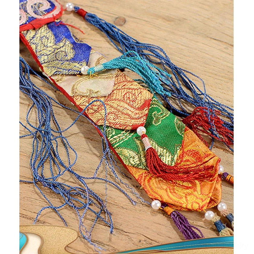 Om Mani Padme Hum Buddhist mantra conch shell decoration with turquoise gemstone and silver Buddha designs