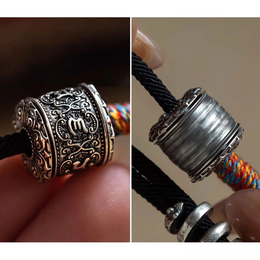 Om Mani Padme Hum double wrap bracelet perfect for meditation, yoga, and spiritual awakening