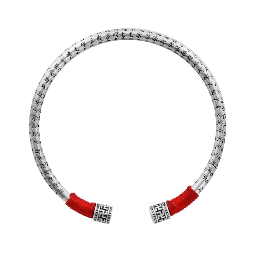 Om Mani Padme Hum red string Buddhist bracelet for protection and spiritual awakening, unisex design
