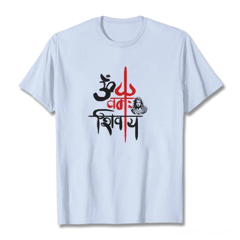 OM Namah Shivaya buddhist t-shirt care instructions washing guide maintenance