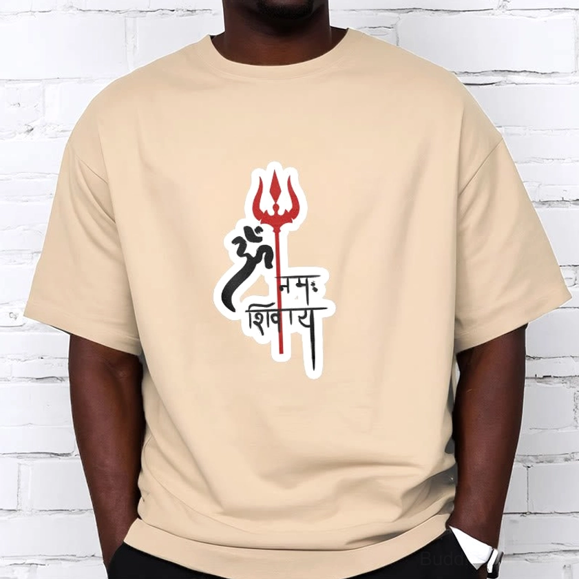 Om Namah Shivaya meditation t-shirt lifestyle wear yoga practice casual outfit
