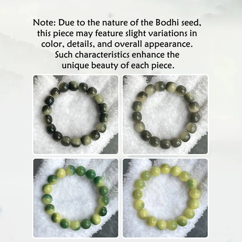 Ox zodiac natal Buddha bracelet front view with Akshobhya Buddha charm and natural beads