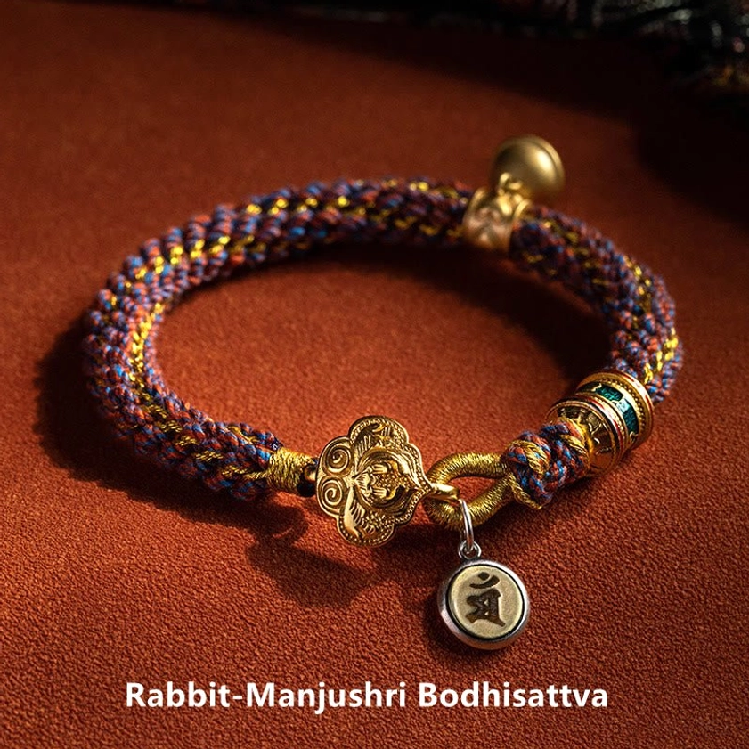 Ox zodiac natal Buddha red string bracelet for protection luck and spiritual alignment