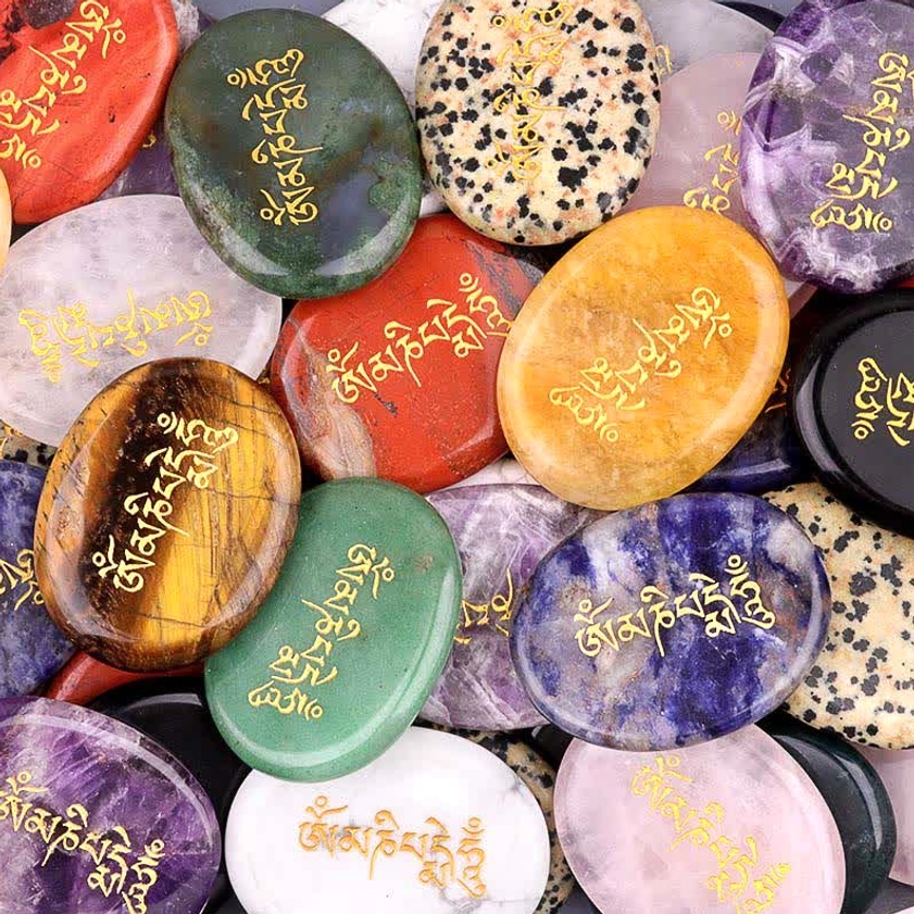Om Mani Padme Hum palm stone care usage meditation tips spiritual practice