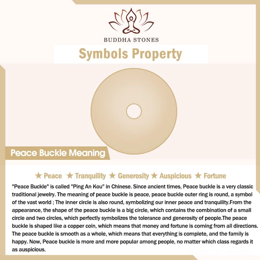 Peace Buckle Ping An Kou meaning and symbolism infographic for protection and prosperity