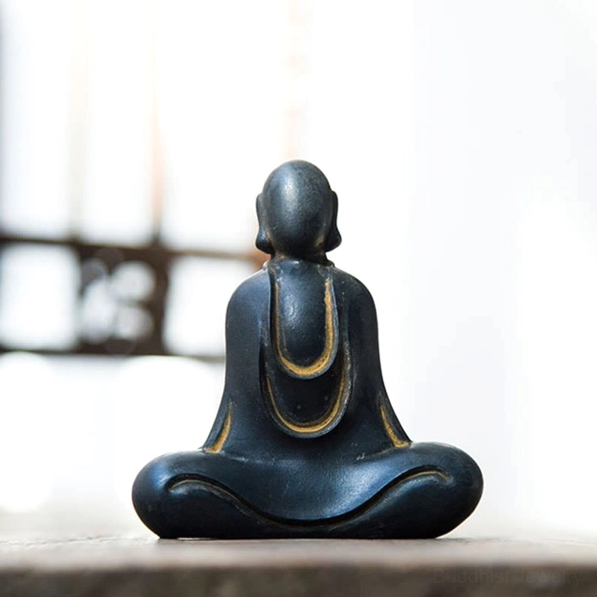 Polished Buddha statue showing refined smooth metallic surface and contemporary aesthetic appeal