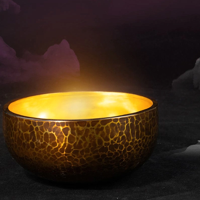 Meditation singing bowl portable wellness instrument for yoga studios and sound baths