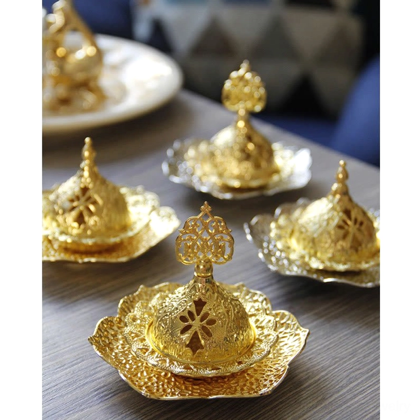 Premium zinc alloy incense burner featuring sacred lotus design for Buddhist spiritual practice