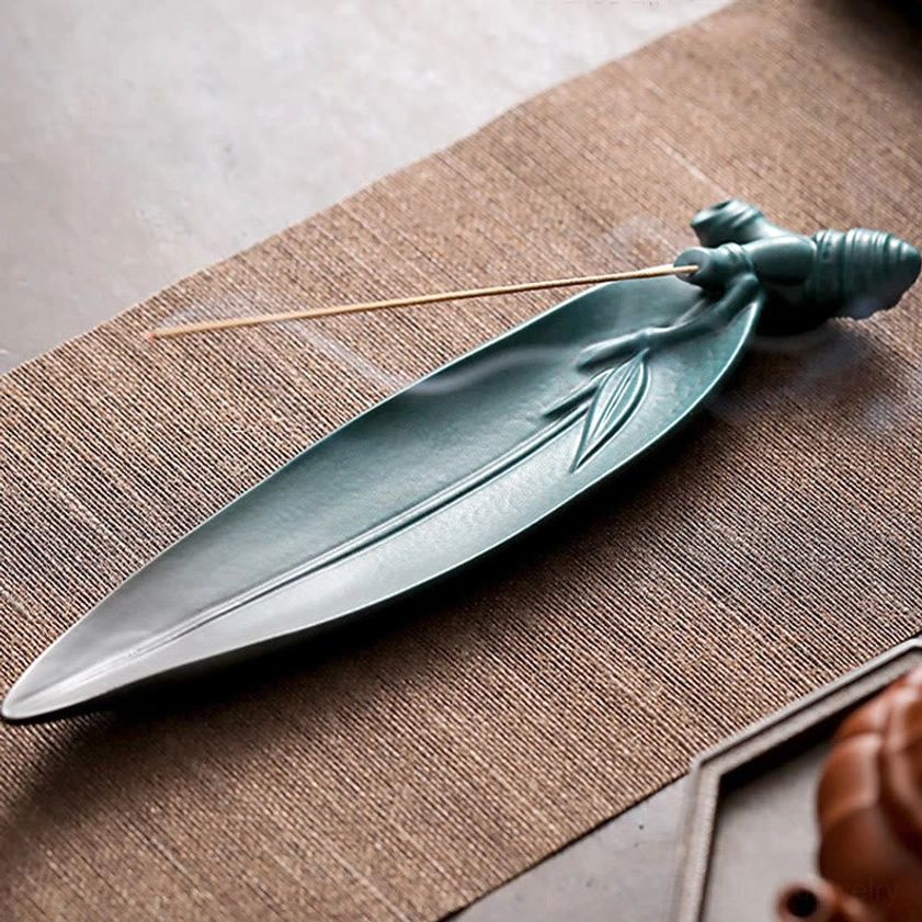 Premium hand-crafted ceramic incense holder perfect for yoga room bedroom office meditation spaces