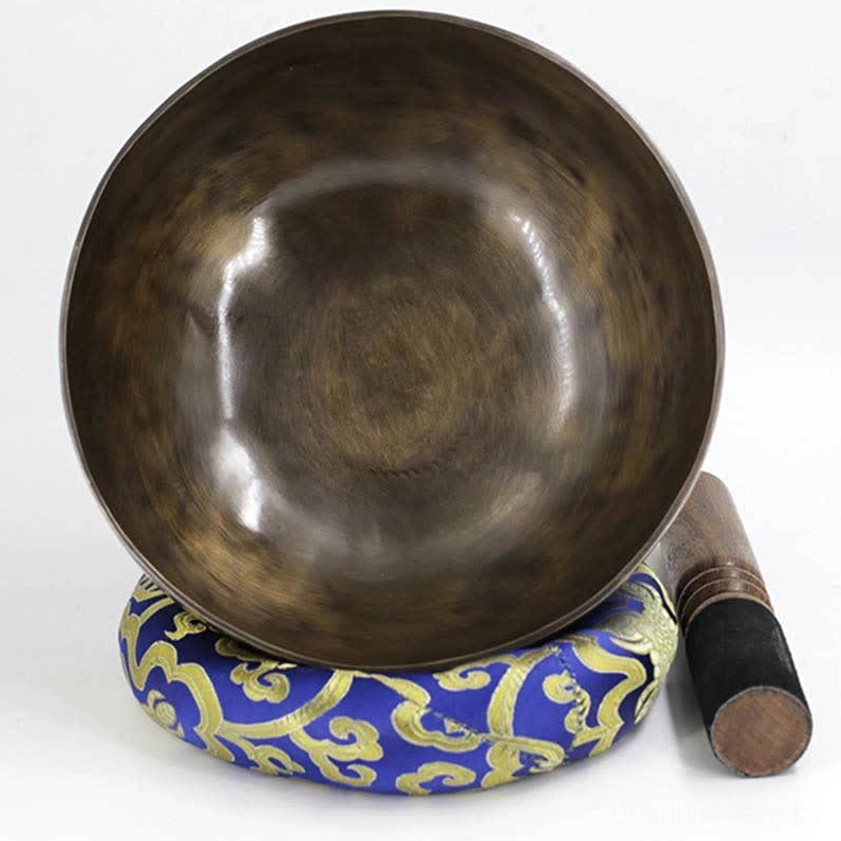 Premium full moon singing bowl handcrafted in Nepal for spiritual healing