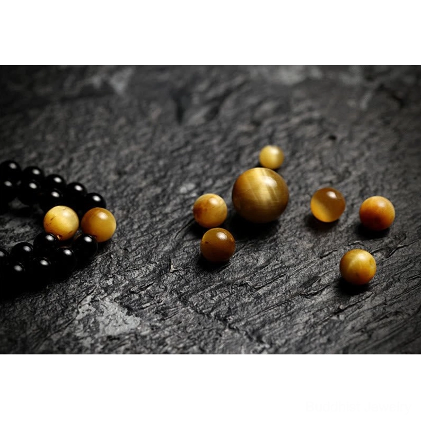 Premium handcrafted mala bracelet black onyx beads sustainable eco-friendly materials