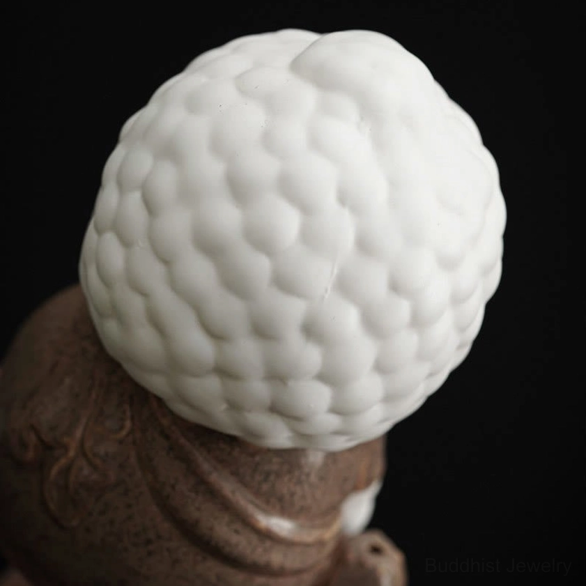 Reclining Buddha incense burner parinirvana pose ceramic with celadon glaze - peaceful liberation symbolism