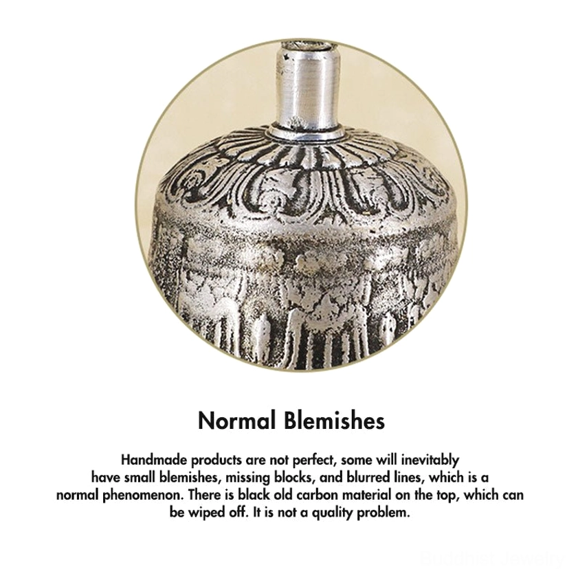 Handmade Buddhist ritual bell and five-pronged vajra dorje symbolizing wisdom and compassionate action