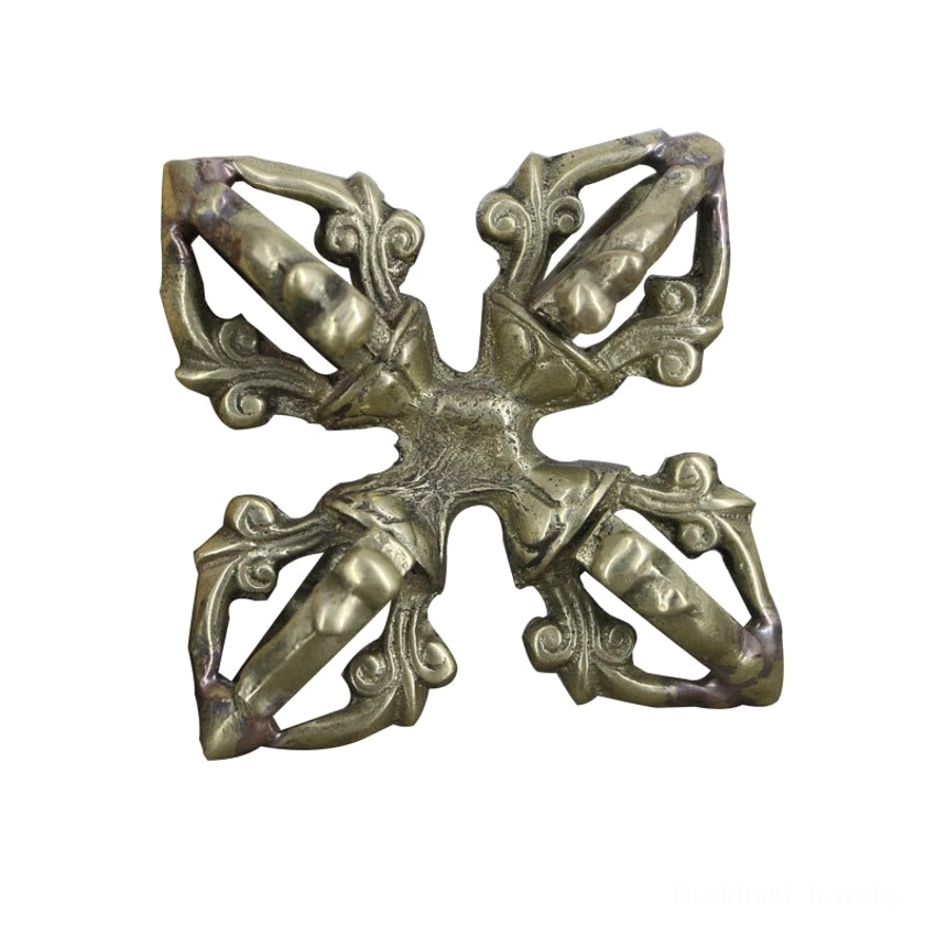 Handcrafted vajra dorje ritual object for Buddhist meditation and spiritual practice enhancement