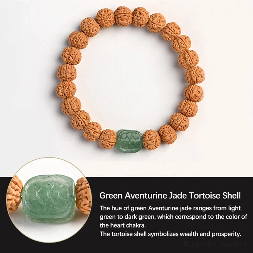 Authentic rudraksha bodhi seed bracelet for enlightenment spiritual journey and meditation