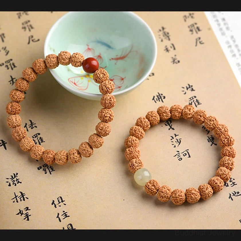Natural rudraksha bodhi bracelet gift option for spiritual practitioners and seekers
