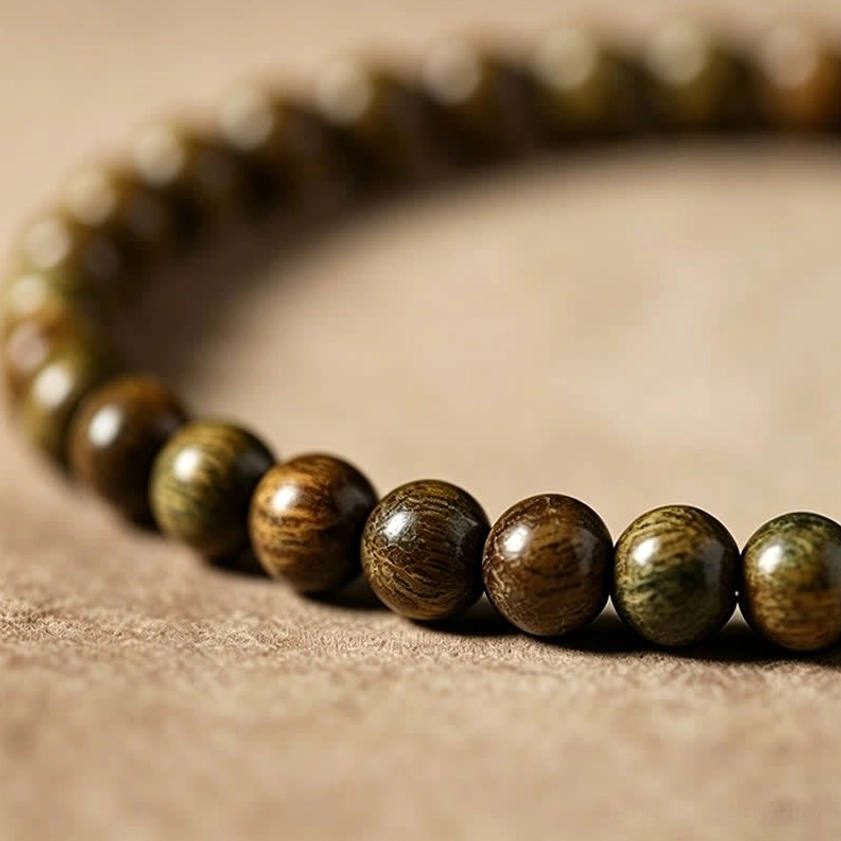 Sandalwood Buddhist mala bracelet sizing and fit guide for wrist circumference measurement