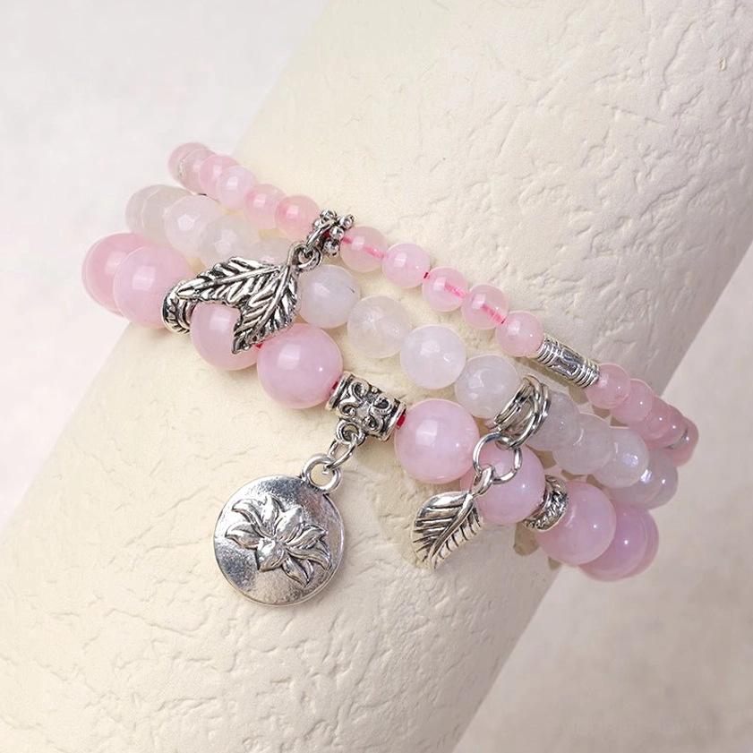 Sea sediment jasper healing crystal bracelet with natural earth-toned beads for stability and resilience energy