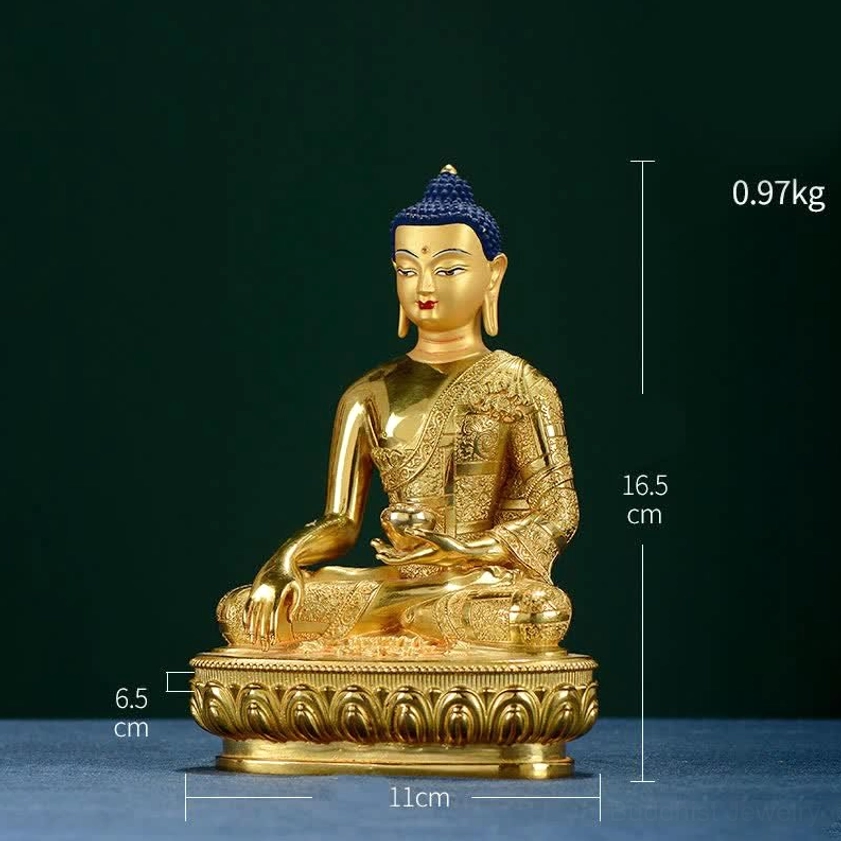 Buddha statue dimensions and weight specifications 16.5cm height 11cm width 6.5cm depth