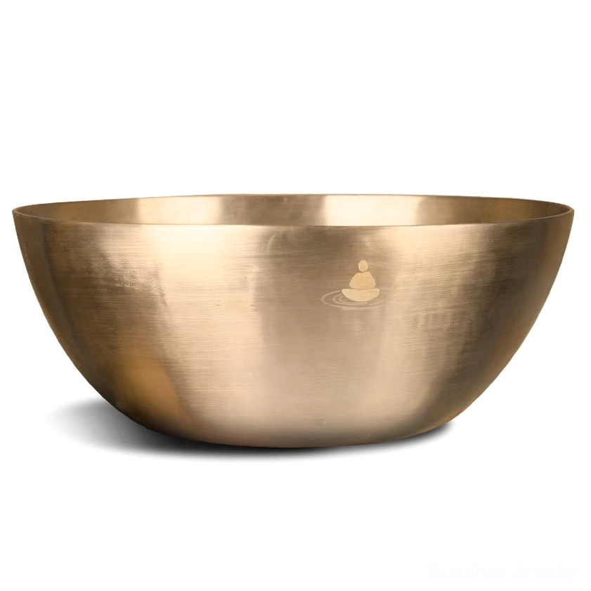 Handmade copper meditation bowl displaying natural patina and artisan hammer mark characteristics of authentic craftsmanship