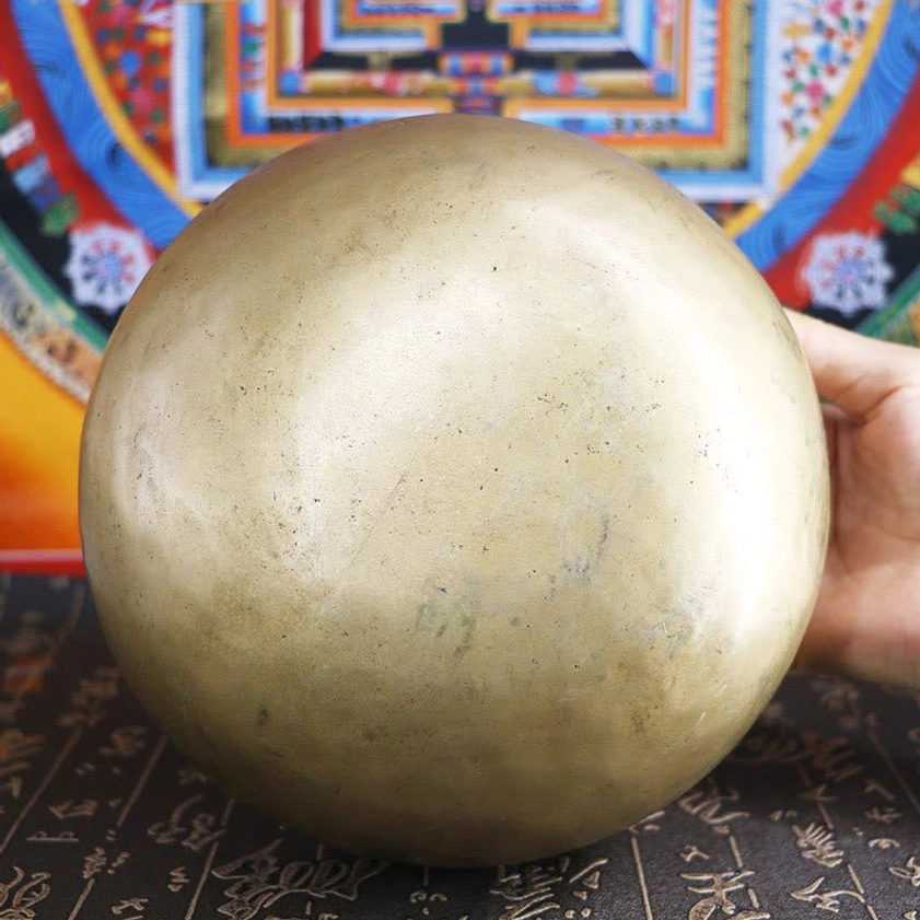 Wooden mallet and felt cushion accessories for Buddhist singing bowl meditation