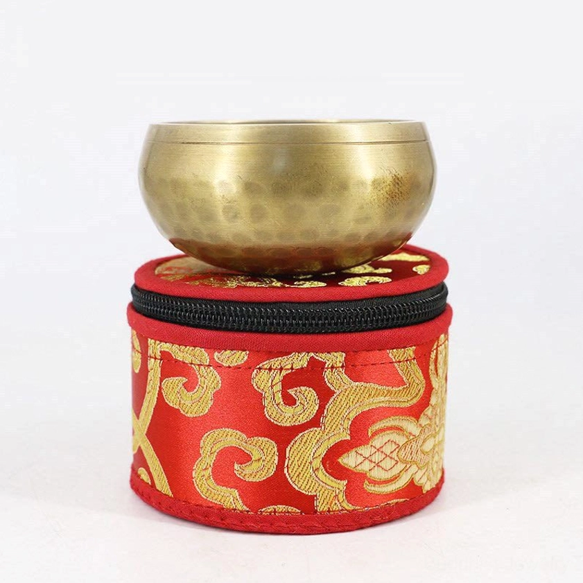 Singing bowl storage bag with zipper closure perfect for protection and transport